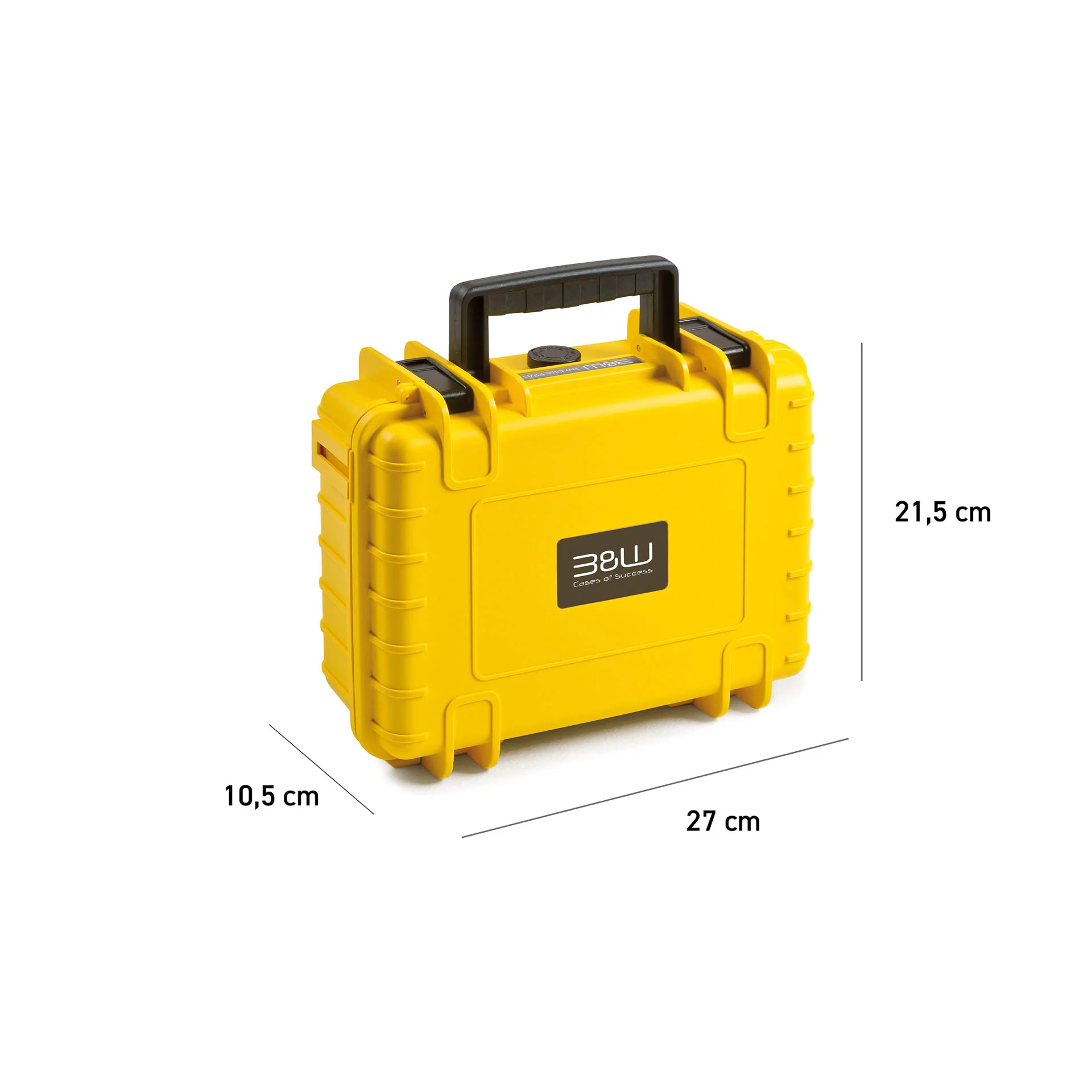 B&W Case Type 1000 with Foam Insert (Yellow) - Image 4