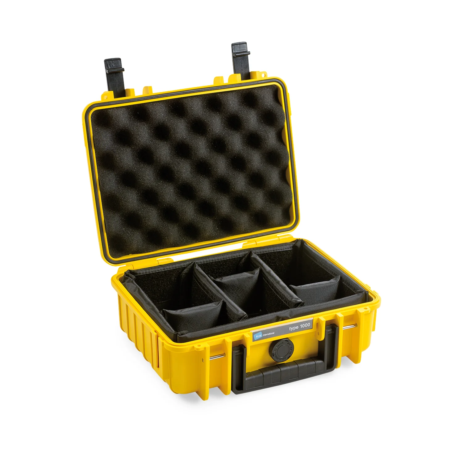B&W Case Type 1000 with Padded Dividers (Yellow) - Image 4