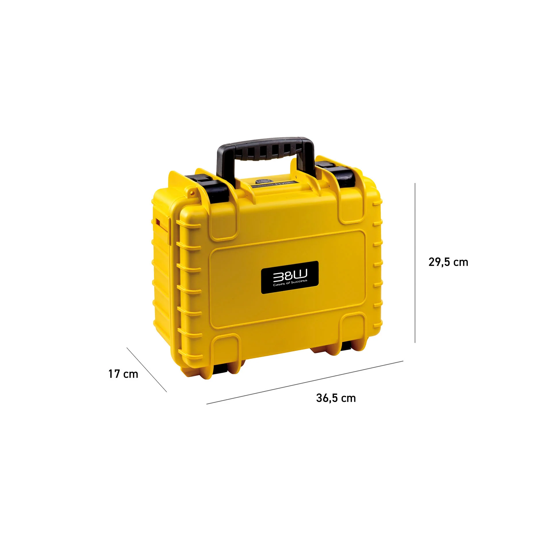 B&W Case Type 3000 with Foam Insert (Yellow) - Image 4