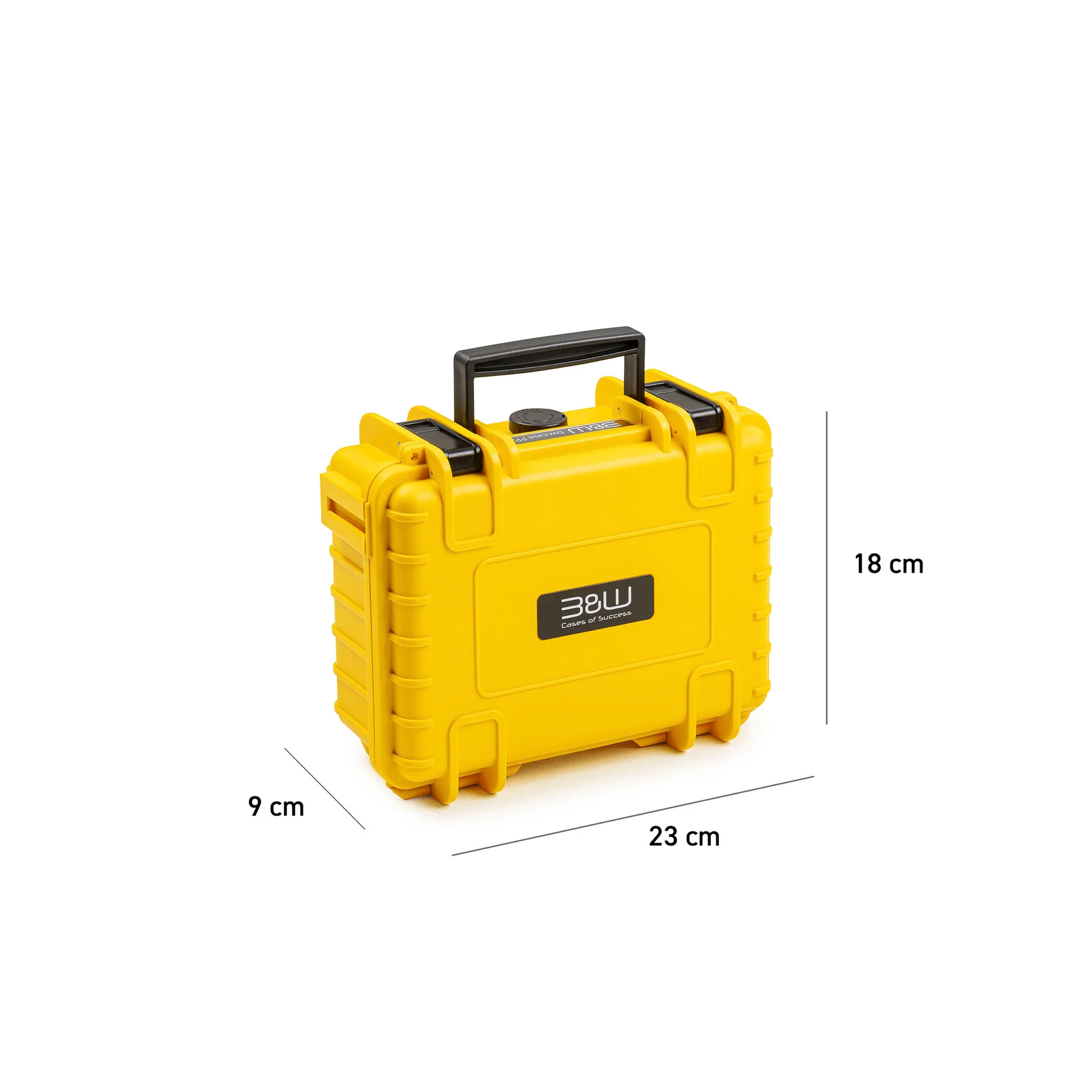 B&W Case Type 500 with Foam Insert (Yellow) - Image 4