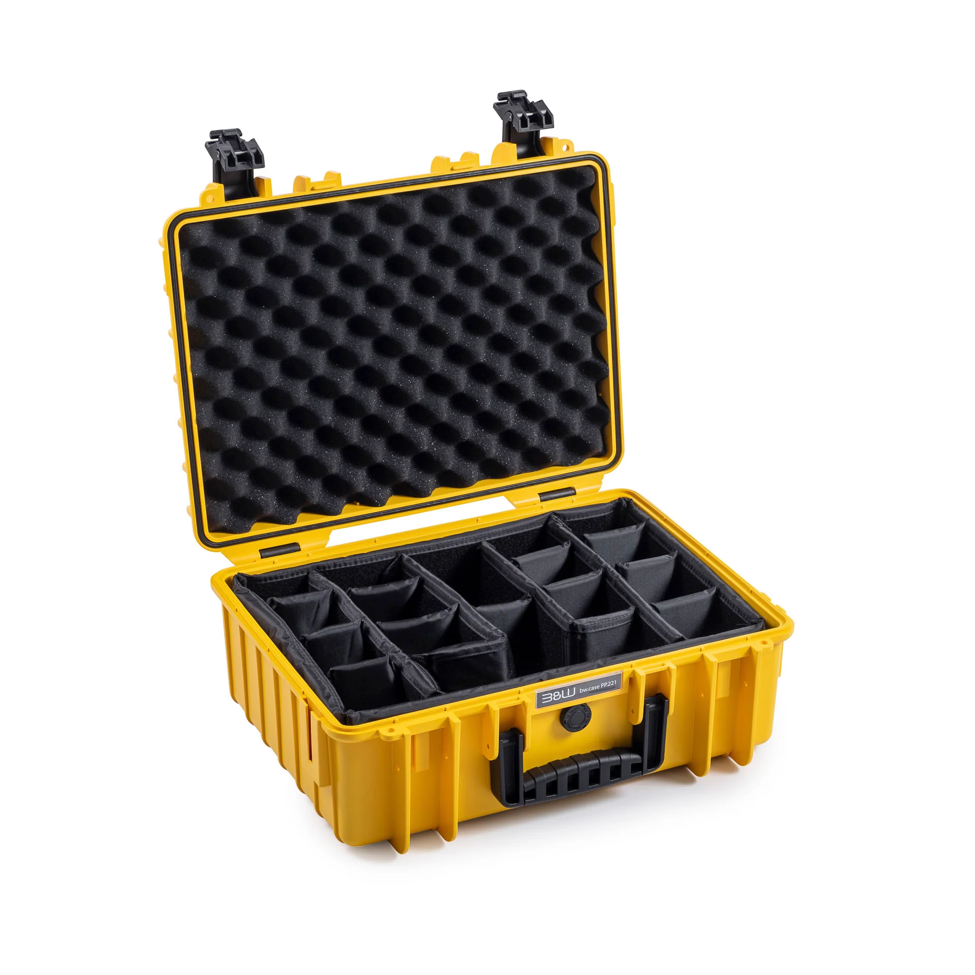 B&W Case Type 5000 with Padded Dividers (Yellow) - Image 2