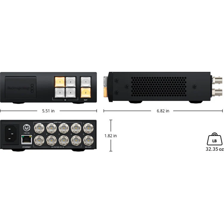 Blackmagic Design Videohub Mini 4x2 12G - Image 2