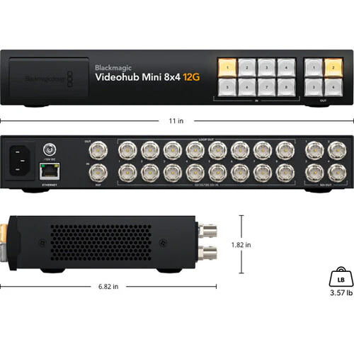 Blackmagic Design Videohub Mini 8x4 12G - Image 2