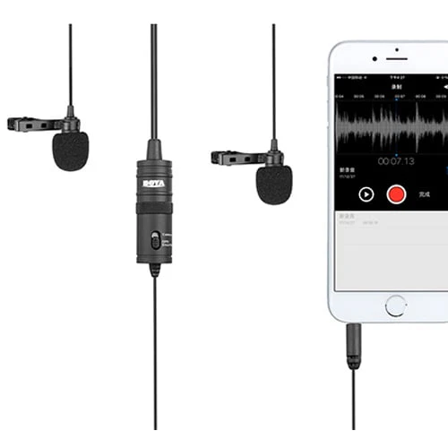 Boya Dual Omnidirectional Lavalier Microphone - Image 3
