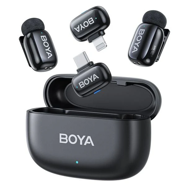 Boya Mini-12 Ultra-Mini Wireless Microphone (USB-C and Lightning) - Image 2