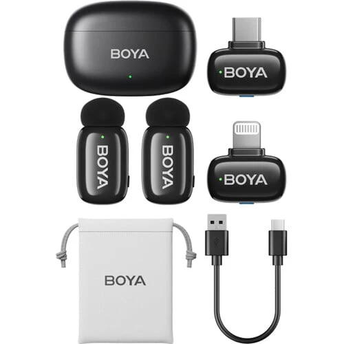 Boya Mini-12 Ultra-Mini Wireless Microphone (USB-C and Lightning) - Image 8
