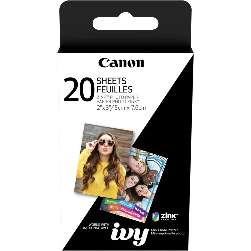 Canon Zoemini Zink Photo Paper (20 Pack)