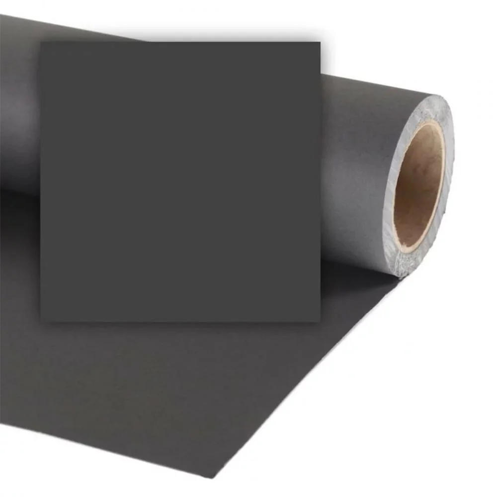 Colorama 2.72x11m Paper Backdrop (Black)
