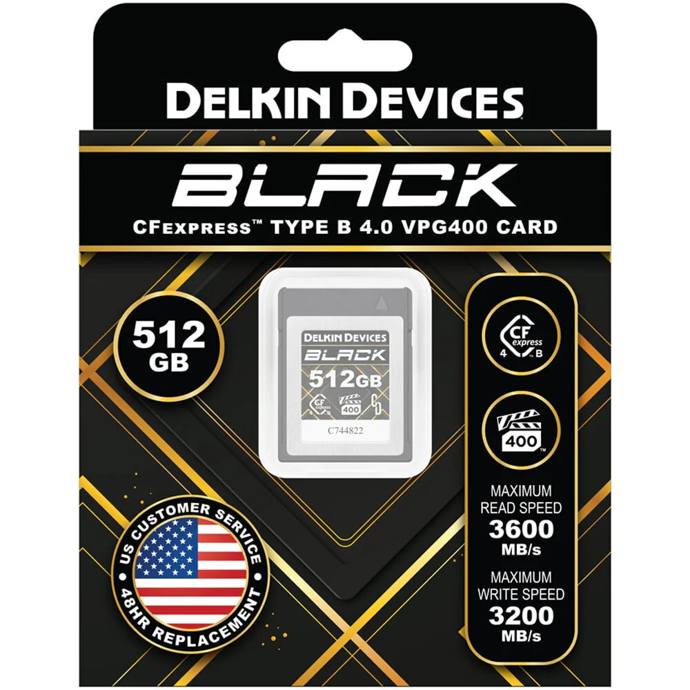 Delkin Devices BLACK CFexpress Type B VPG400 Card (512GB) - Image 3