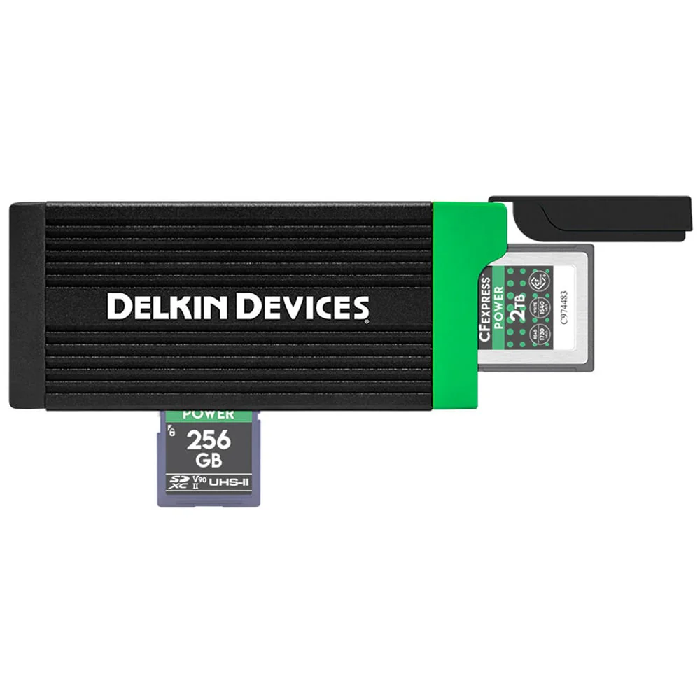 Delkin Devices USB 3.2 Dual Slot CFexpress Type B and SD Memory Card Reader - Image 3