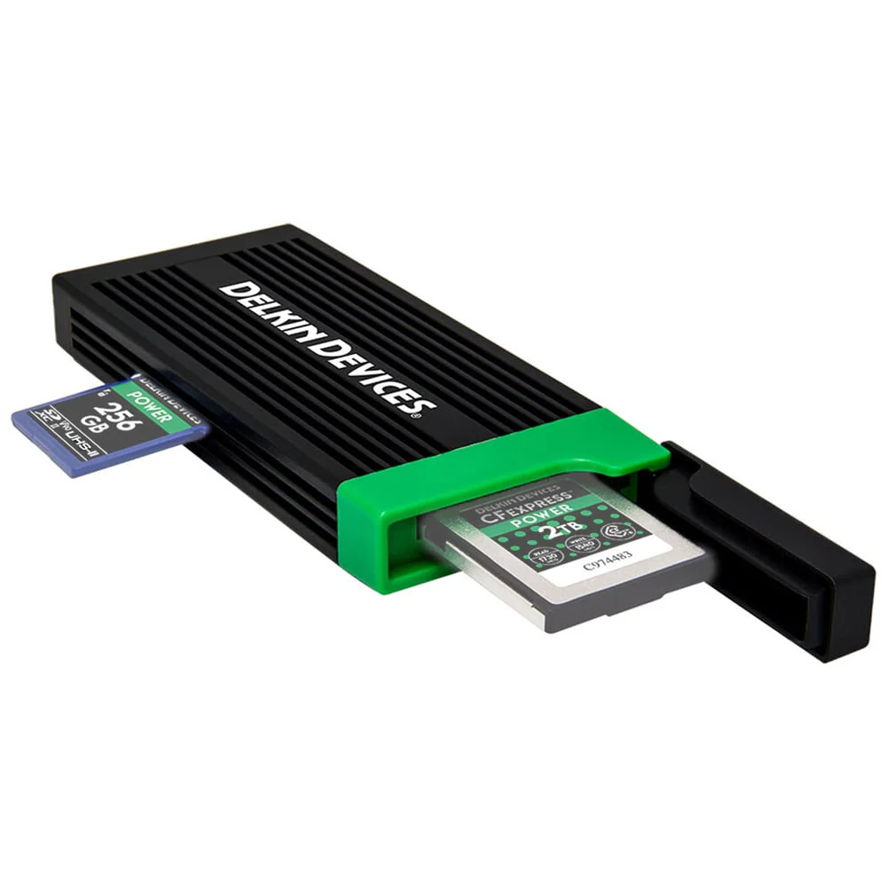 Delkin Devices USB 3.2 Dual Slot CFexpress Type B and SD Memory Card Reader - Image 4