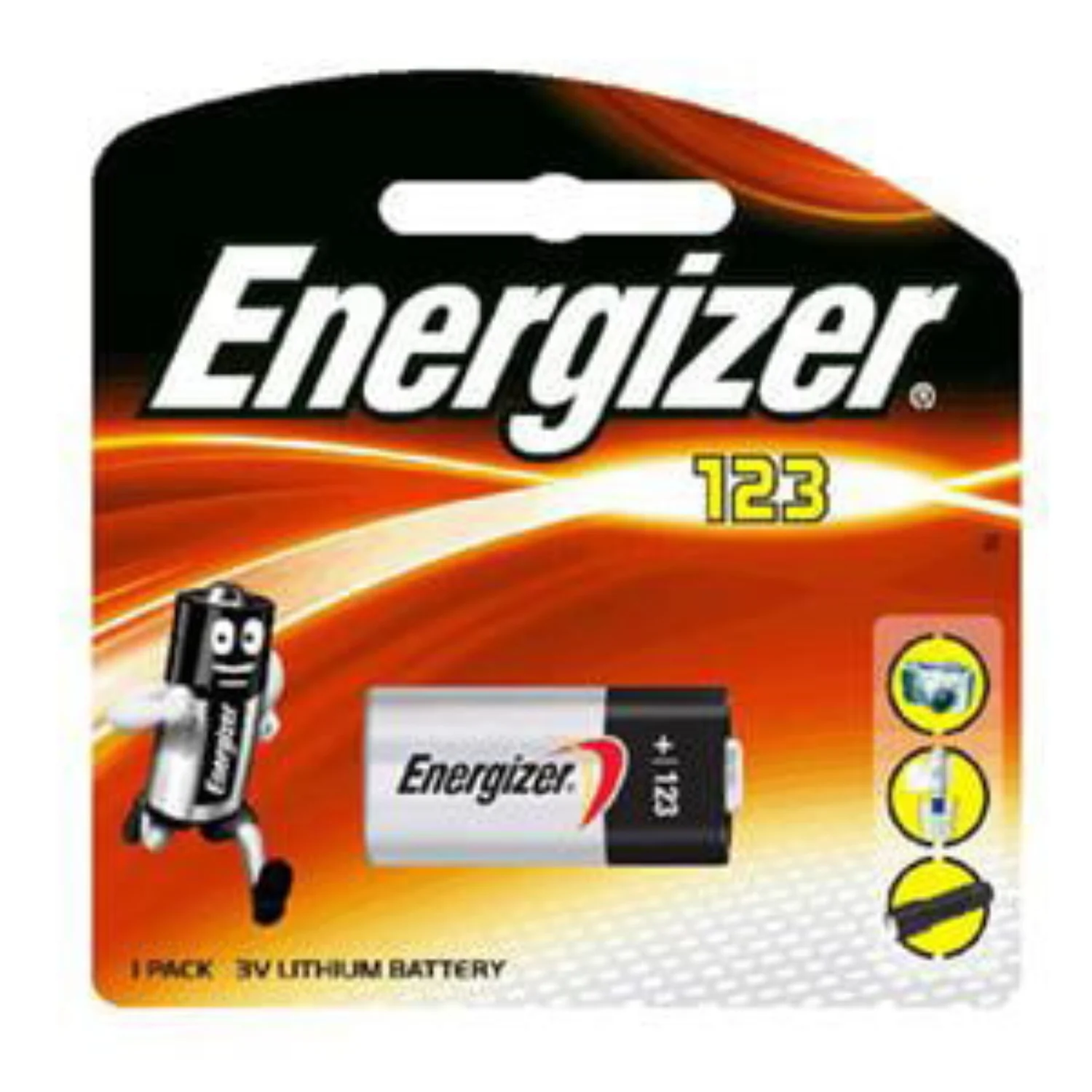 Energizer Photo Lithium CR123 Battery (3V)