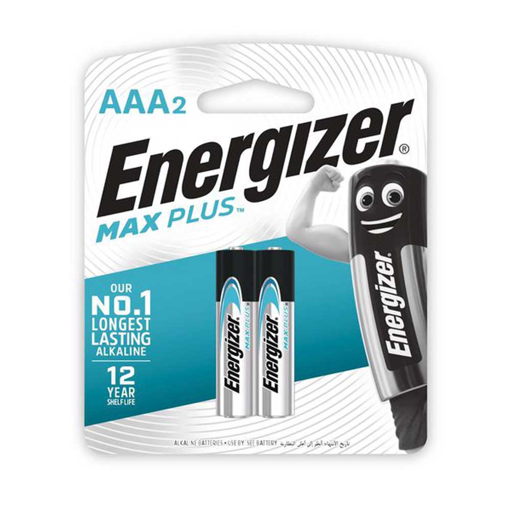 Energizer Max Plus Alkaline AAA Batteries (1.5V, 2-Pack)