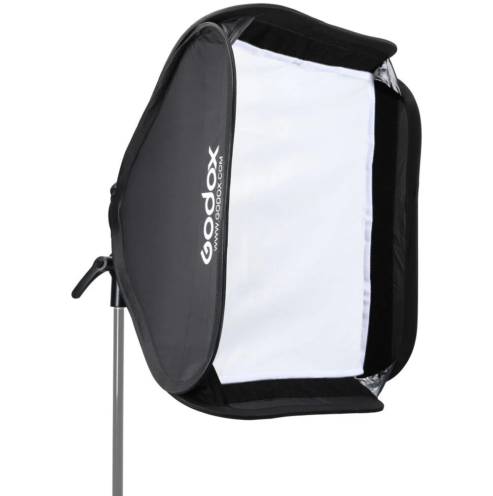 Godox S2 Speedlite Bracket with Softbox (60x60cm), Grid & Carrying Bag - Image 2