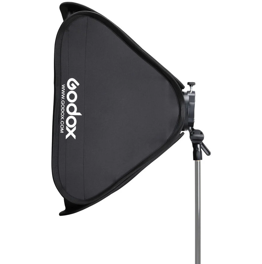 Godox S2 Speedlite Bracket with Softbox (60x60cm), Grid & Carrying Bag - Image 4
