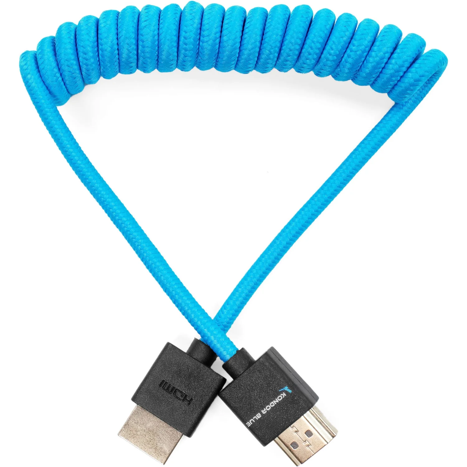 Kondor Blue Coiled Full HDMI 2.0 Cable (Blue) - Image 3