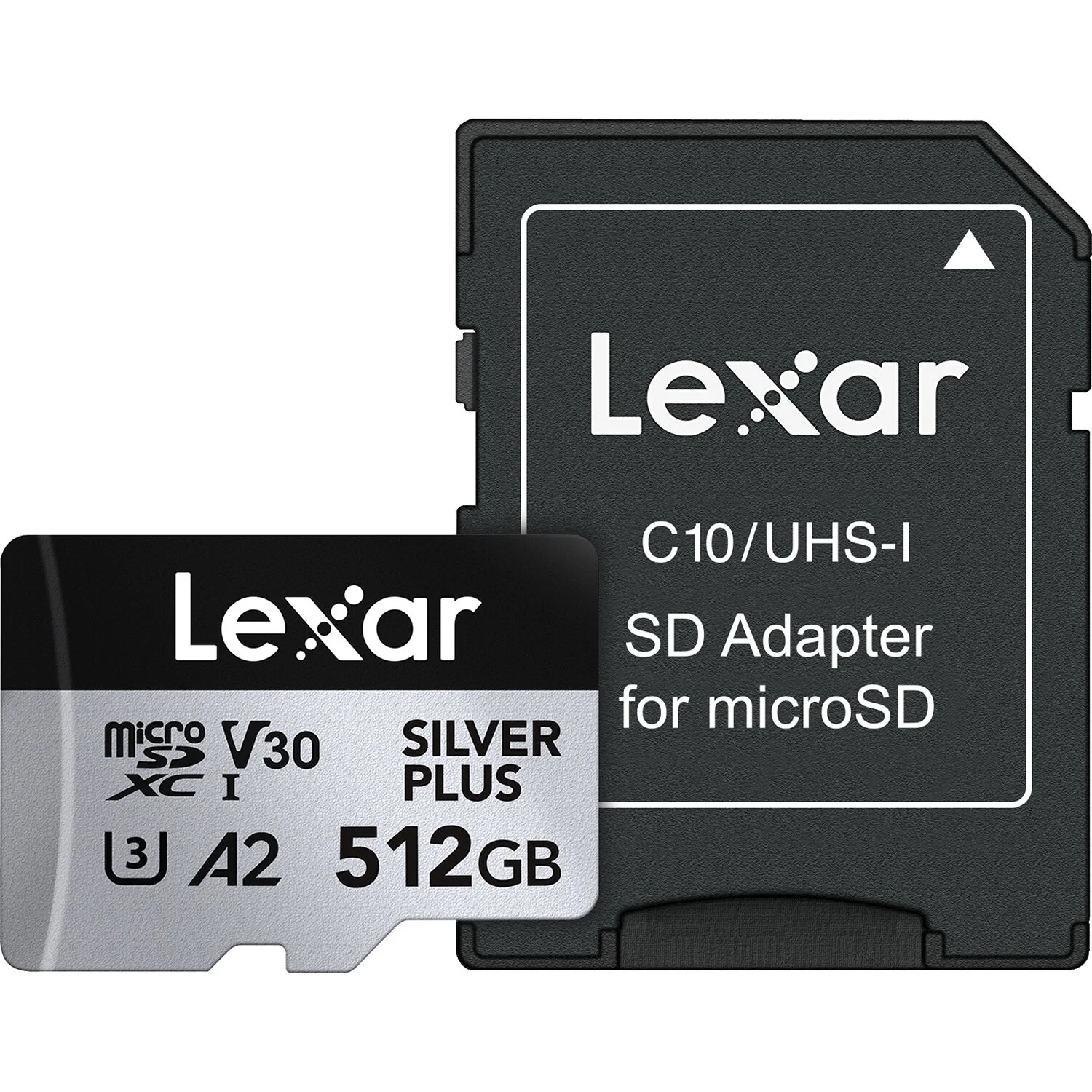 Lexar 512GB Professional Silver Plus microSDXC UHS-I Memory Card + SD Adaptor - Image 2