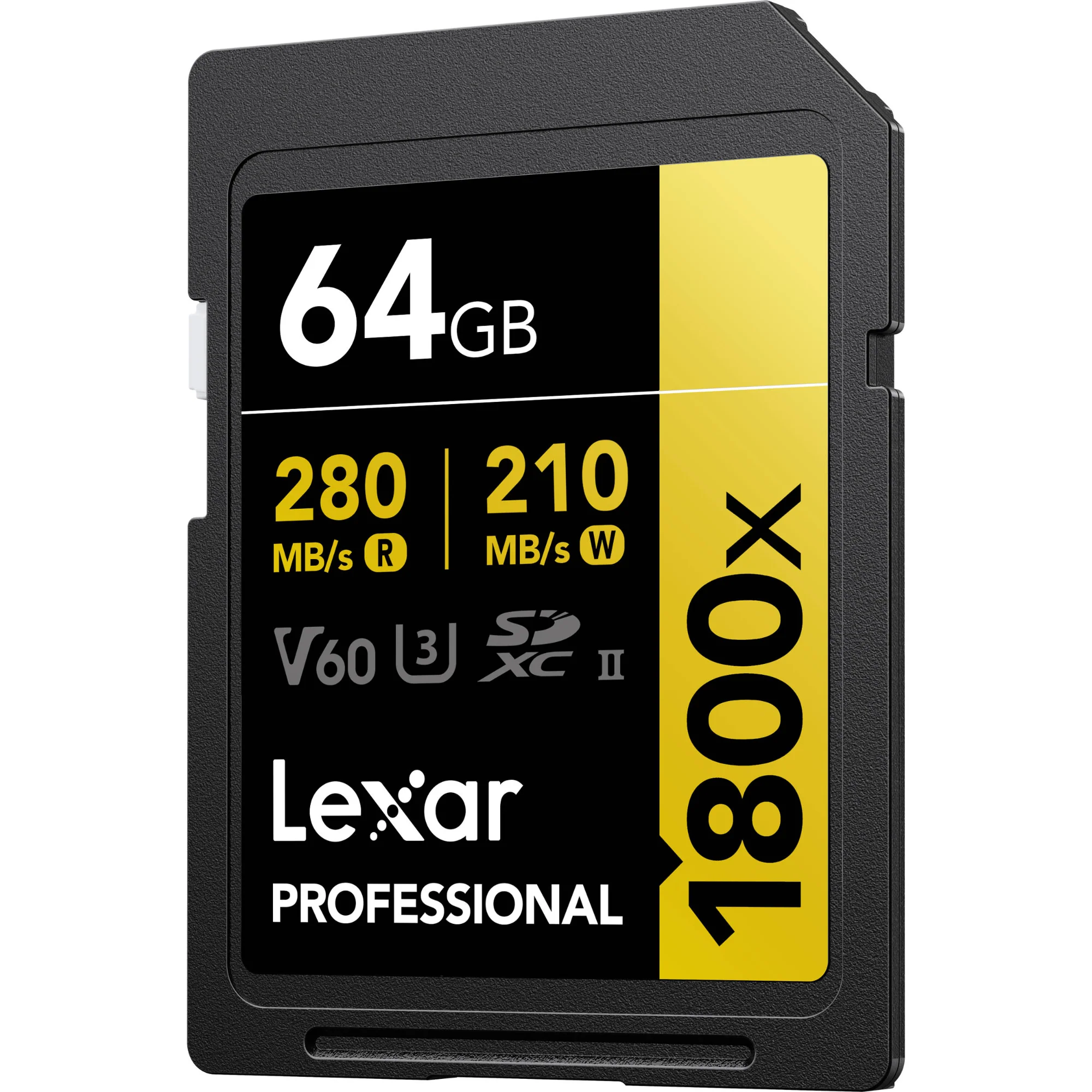 Lexar 64GB Professional 1800x UHS-II SDXC Memory Card (280MB/s) - Image 2