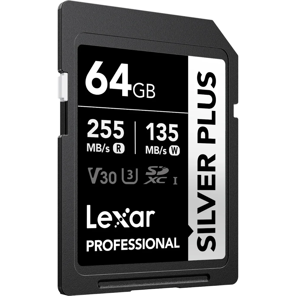 Lexar 64GB Professional Silver Plus UHS-I SDXC Memory Card (255 MB/s) - Image 3