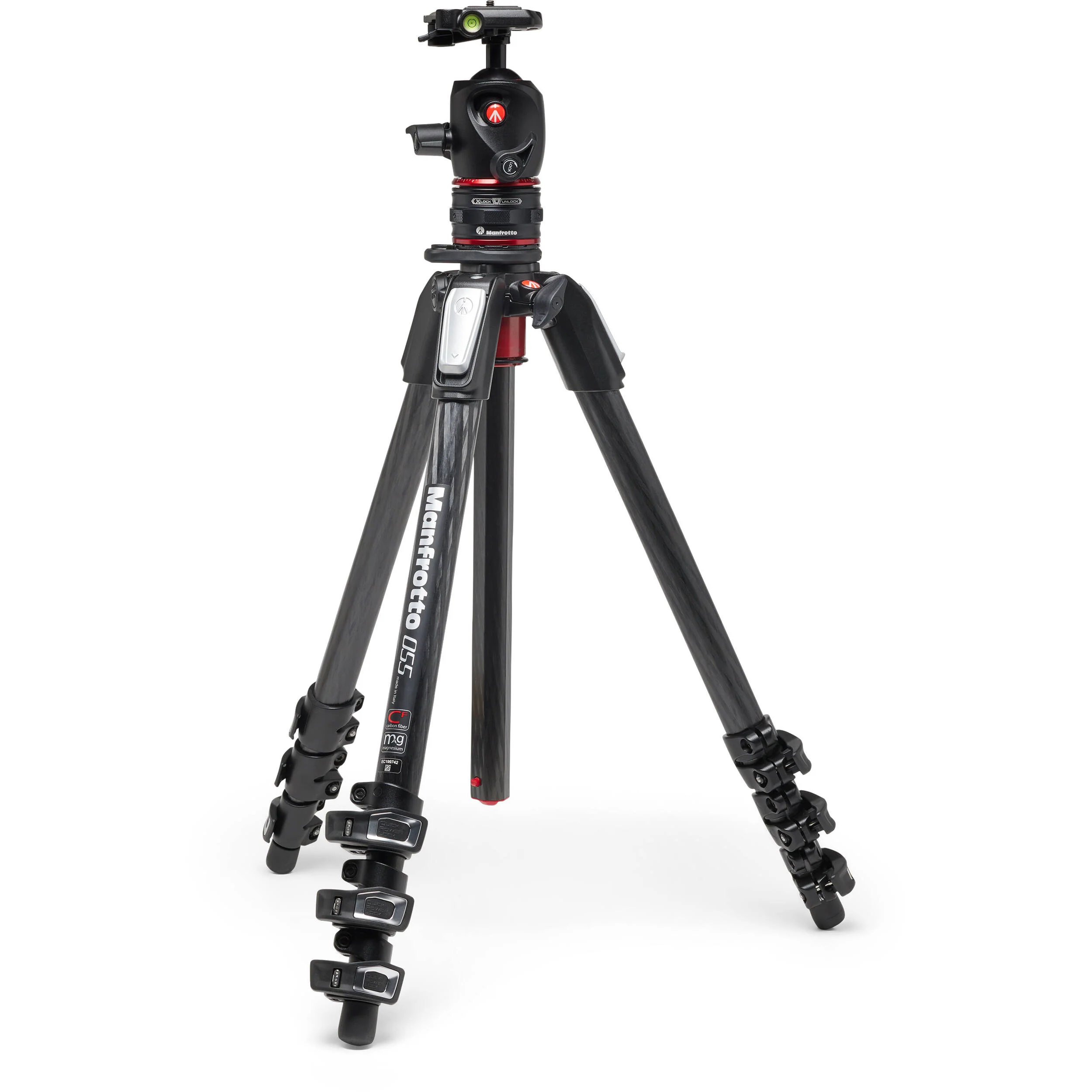 Manfrotto 055 Carbon Fibre Tripod with X-PRO Ball Head