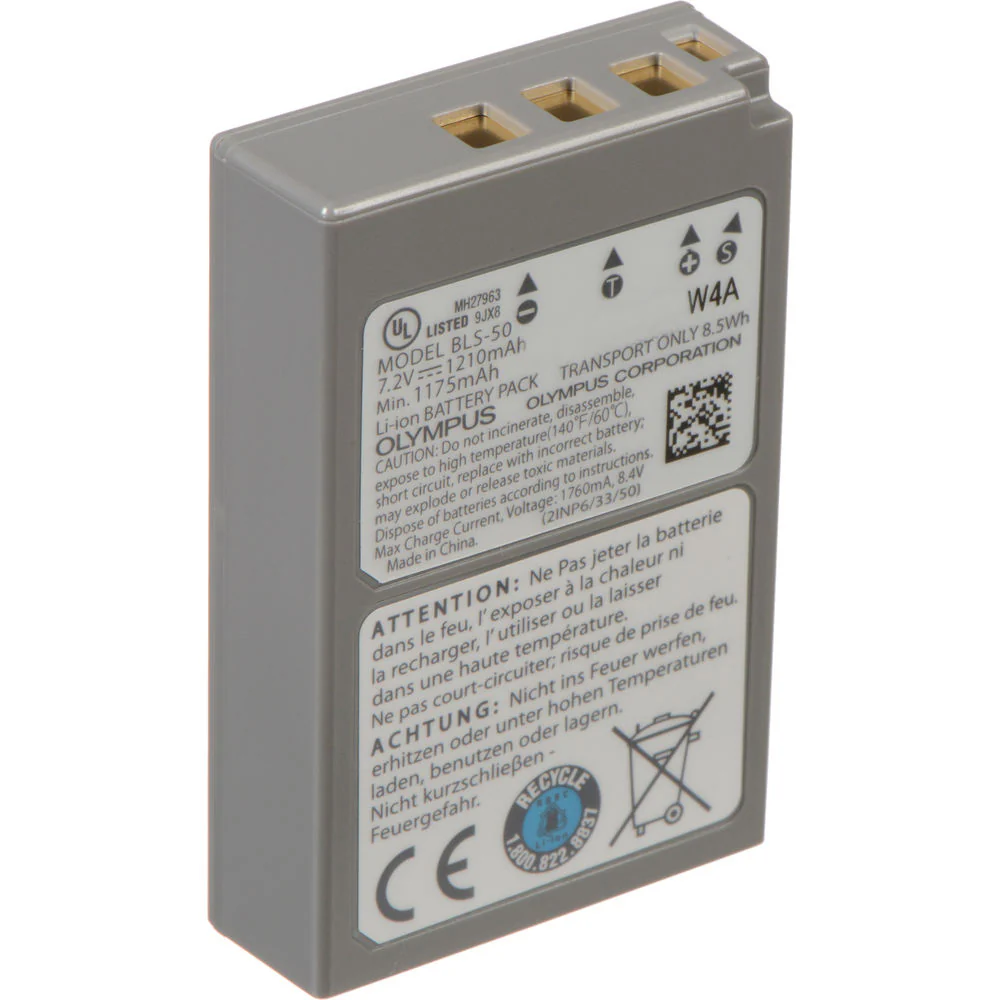 OM SYSTEM BLS-50 Lithium-Ion Battery (7.2V, 1175mAh) - Image 2