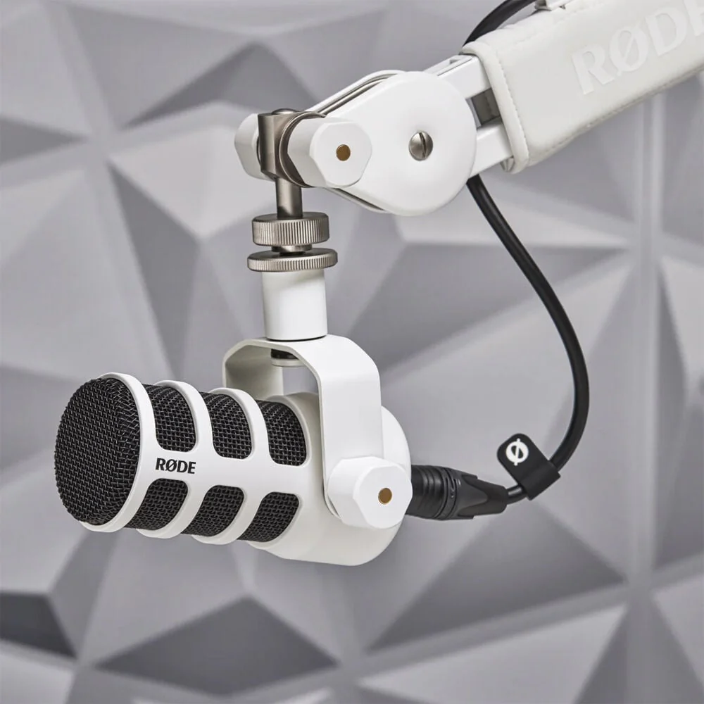 RODE PodMic Dynamic Podcasting Microphone (White) - Image 3