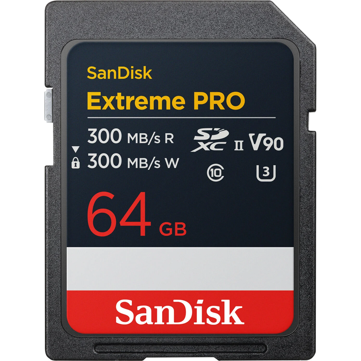 SanDisk Extreme Pro 64GB SD UHS-II Memory Card (300MB/s)