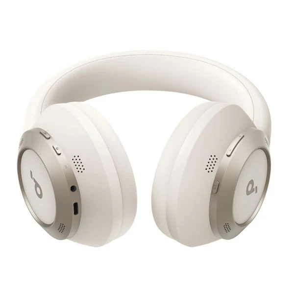 Soundcore Space One Pro Headphones (Cream White) - Image 4
