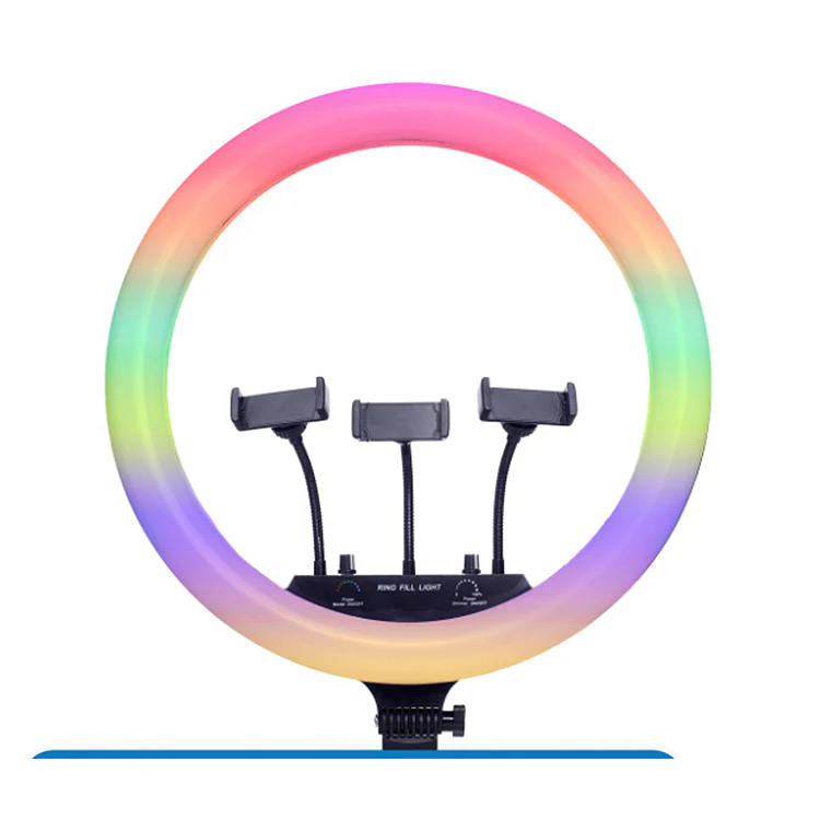 Timei 18" RGB LED Soft Ring Light & Tripod