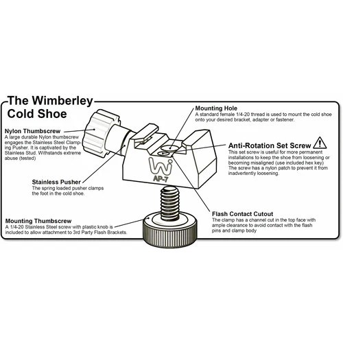 Wimberley AP-7 Universal Cold Shoe Flash Adaptor - Image 6